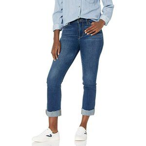 Sam Edelman the Stiletto High Rise Straight Crop Cuffed Jeans Size 10/30 NWT